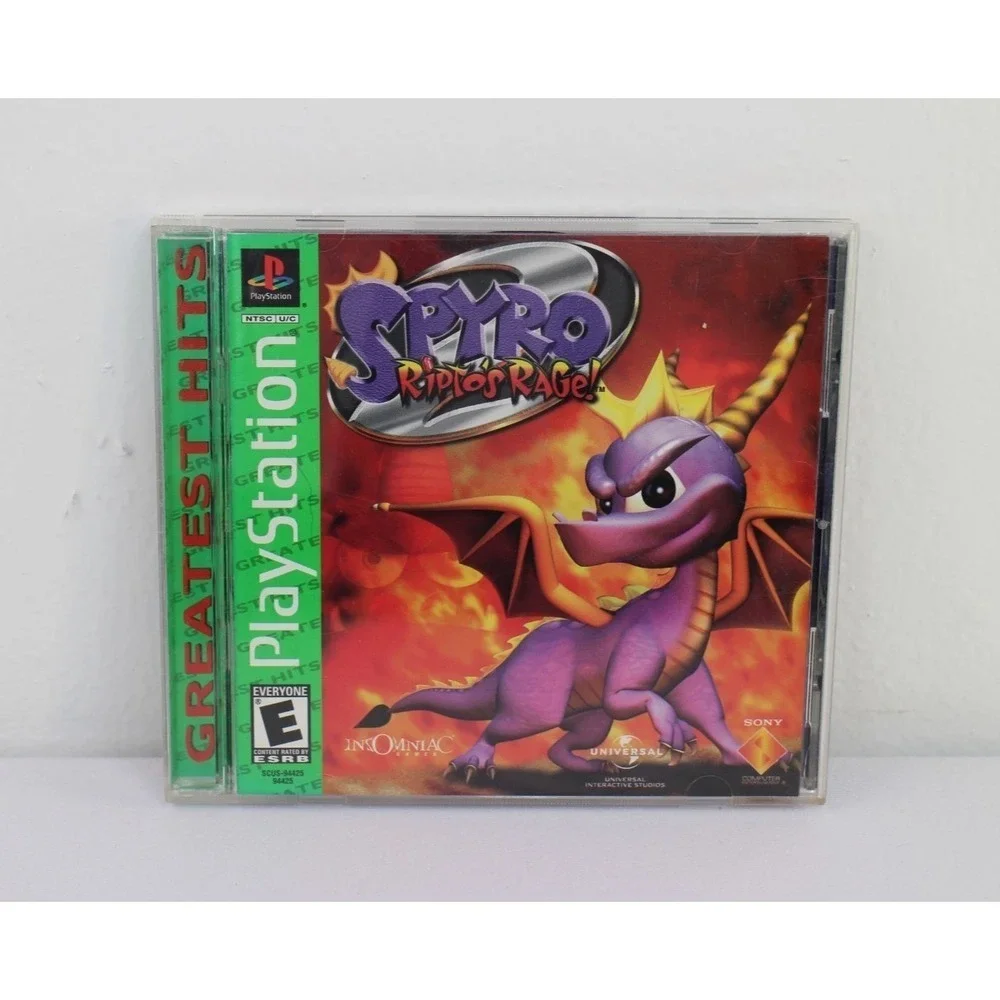 Spyro 2 Ripto's Rage PS1 Greatest Hits Complete CIB Tested PlayStation 1